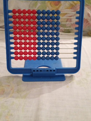 Plastic abacus counting frame with 100 beads new