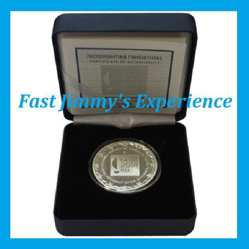 Official Silver Proof Coin 10 Euro Greek Presidency new