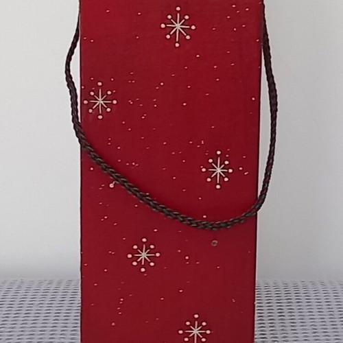 Christmas box like new made of thick cardboard