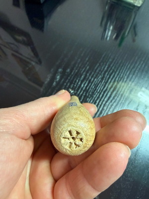 Rug hook like new with wooden handle
