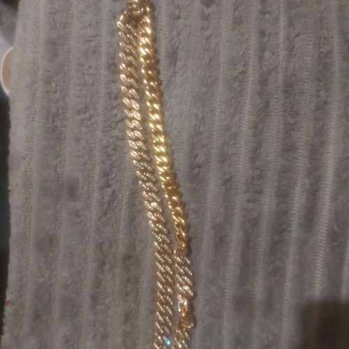 Frozen Cuban Chain 12mm 50cm 18K Gold Used