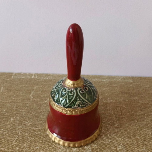 Handmade ceramic bell 18 cm used