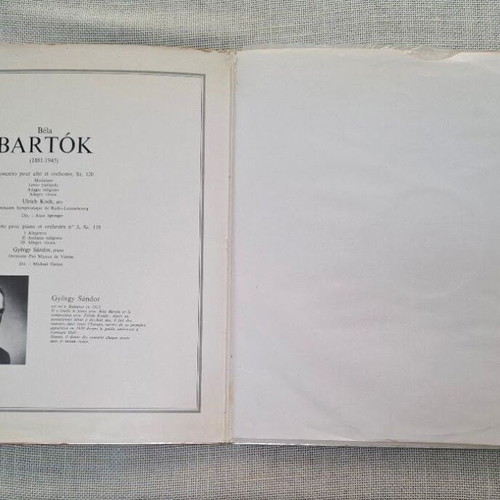 Bartók Concerto Pour Alto Et Orchestre και Piano Concerto No. 3 LP μεταχειρισμένο, κλασική