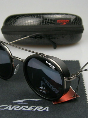 Слънчеви Очила Carrera Sunglasees Black Черни Каррера Кръгли UV400 CE