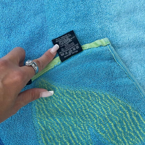 Beach towel used large in very good condition