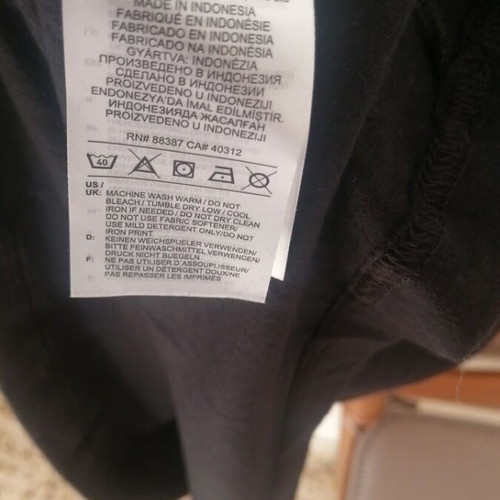 Adidas T Shirt New Cotton Size XL Black and White