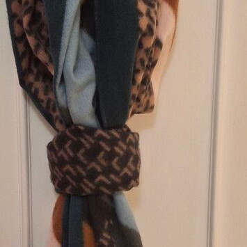 Scarf new green multicolor