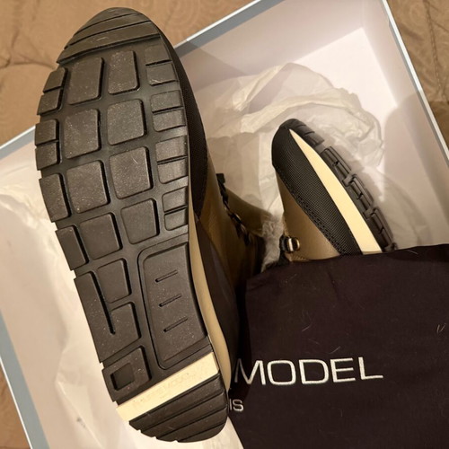 Philippe Model δερμάτινα sneaker μποτάκια χακί καινούργια, μέγεθος 37