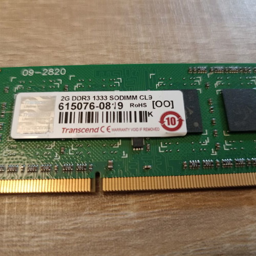 2GB DDR3 Laptop Memory 1333MHz used