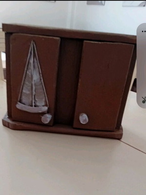 Handmade vintage cabinet from old wood like new
