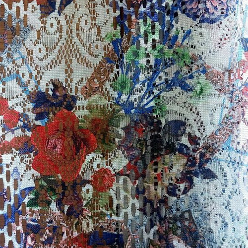 Floral Kimono Caftan with Long Fringes like new