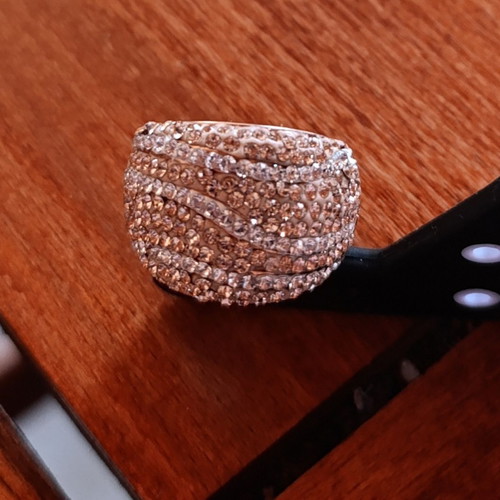 Ring like new, pink gold, size 50