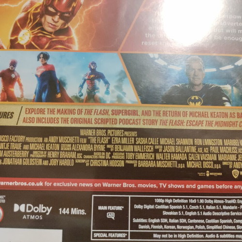 The Flash Blu-Ray like new, comedy action adventure sci-fi