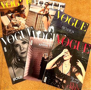 Vogue περιοδικα 6 τευχη