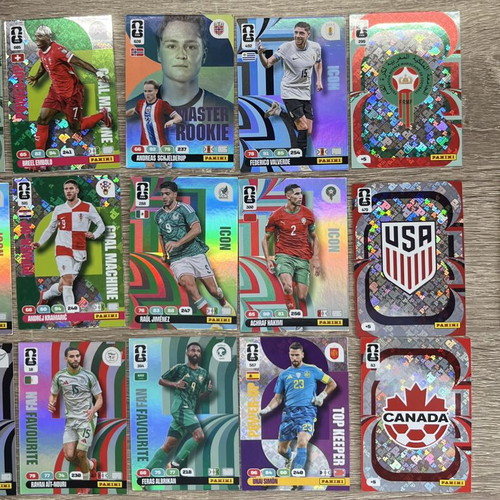 Panini Adrenalin XL World Cup 2026 Cards like new, Icons & Hero Stack