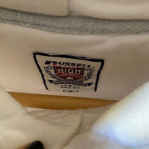 Russel Athletic hoodie used, size S, white