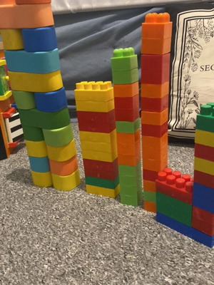 Building block toys used