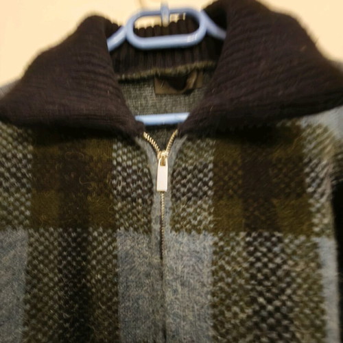 Zara Checked Knit Bomber Jacket like new, knitted checked cardigan