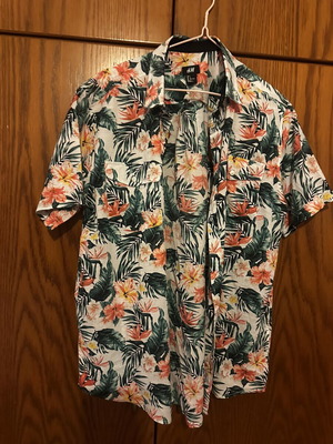 H&M голяма памучна тениска за тийнейджъри като нова, многоцветна