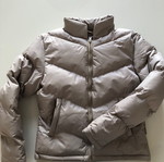 Puffer jacket waterproof new, size Small, beige