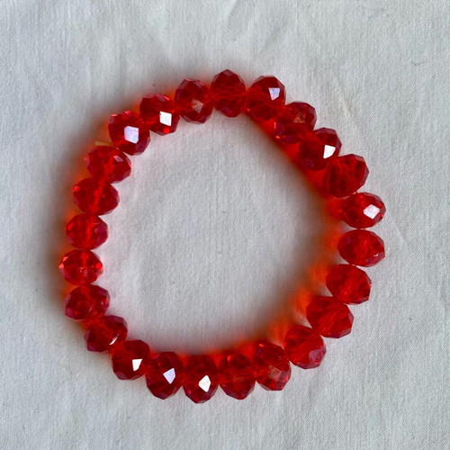 Bracelet with red beads like new