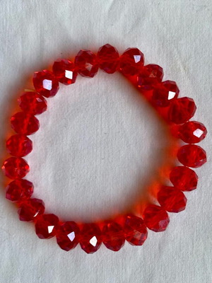 Bracelet with red beads like new