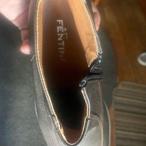 Fentini Leather Men's Brown Ankle Boots Like New