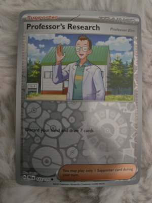 Professor's Research Pokemon card new