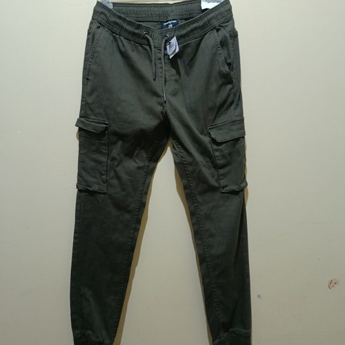 Sinsay men's cargo pants size 28 khaki new with tag
