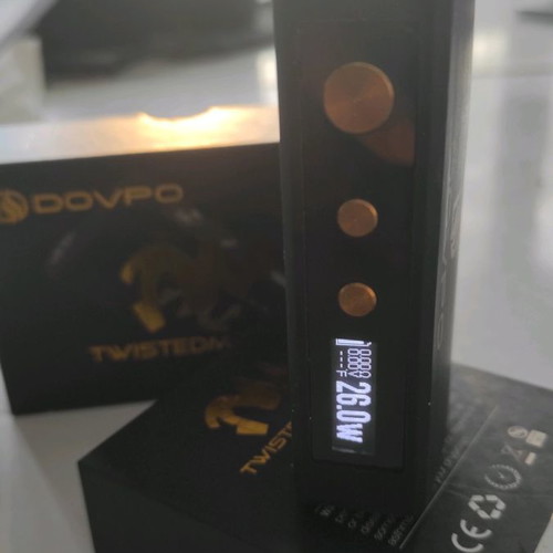 DOVPO Twisted Messes Box Mod Black Gold new