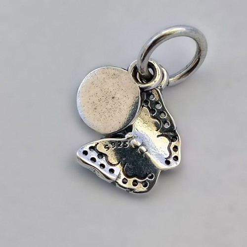 Charm Blue Butterfly Silver S925 with Zirconia new