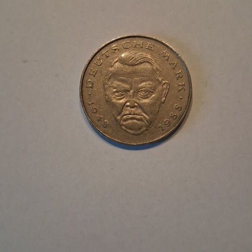 2 Deutsche Mark used, 1992