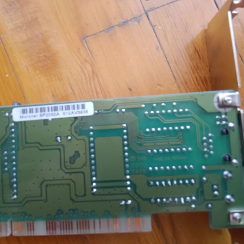 Micronet SP2082A PCI network card used, BNC and RJ45 ports