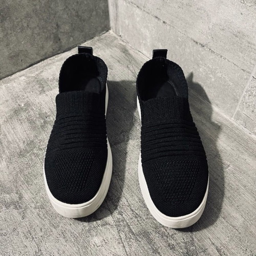Primark women's slip-on shoes used, size 38-39, black
