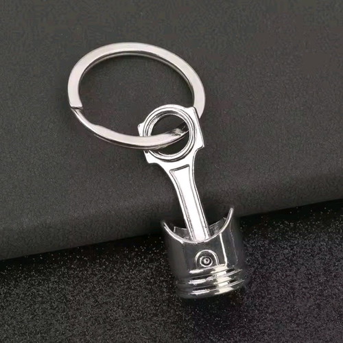 Piston Keychain New Silver