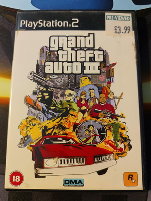 Grand Theft Auto III παιχνίδι PlayStation 2 σαν καινούργιο, έκδοση Black Label