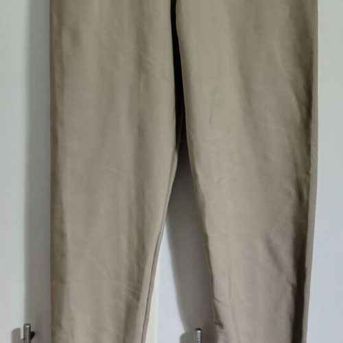 High-waisted leggings size M like new, beige with thick fabric