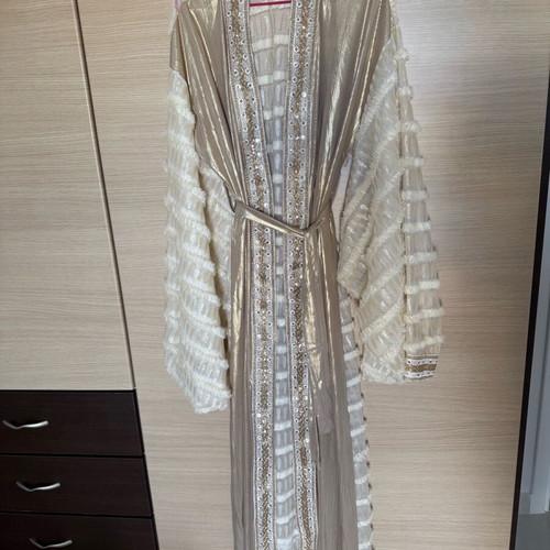 Mya dress like new, size S, gold, ideal for weddings and baptisms