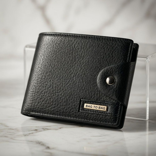 Men's wallet BAG TO BAG black new Secure Edition leather