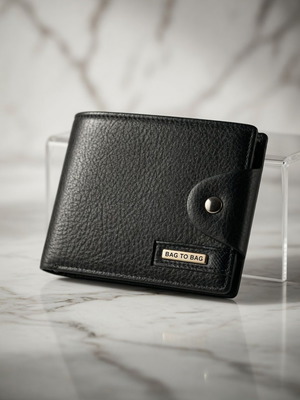 Men's wallet BAG TO BAG black new Secure Edition leather