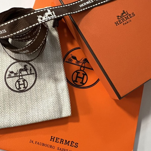 Hermes black bracelet with silver-tone finish, size S