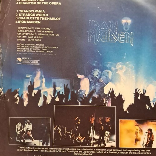 Iron Maiden vinyl record