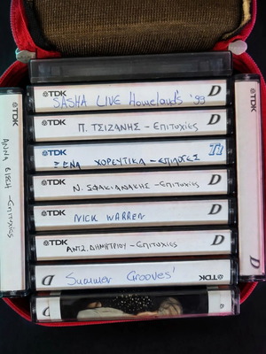 Vintage TDK cassette tape collection with original case, like new
