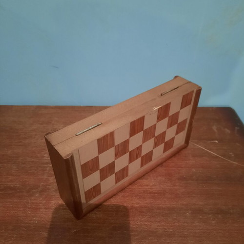 Chess board used, missing the king