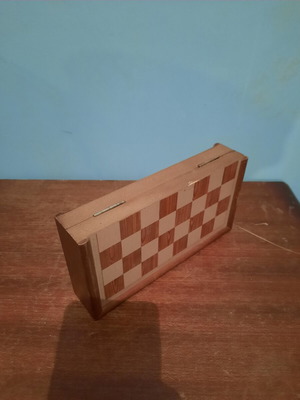 Chess board used, missing the king