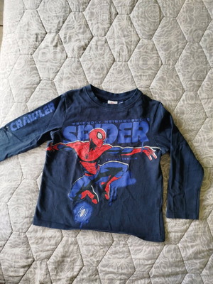 Spiderman shirt used for boys, blue, Marvel, size 98-104 cm