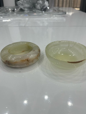 Onyx decoration ashtray and small jewelry bowl like new
