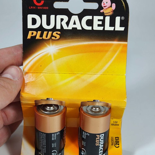 Duracell Plus Vintage C LR14 Batteries 2-Pack used