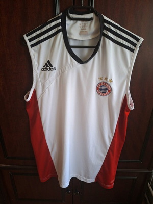 2007-08 Μπάγερν Μονάχου adidas Γιλέκο Προπόνησης - 9/10 - L