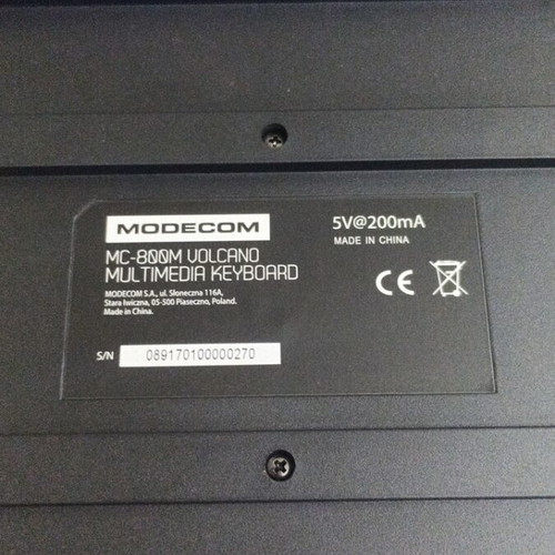 Modecom MC-800M Volcano keyboard like new with LED lighting